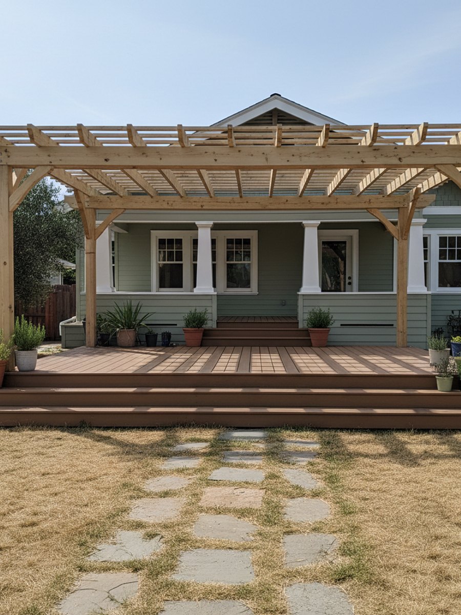 Coastal Deck Solutions crew working on a home