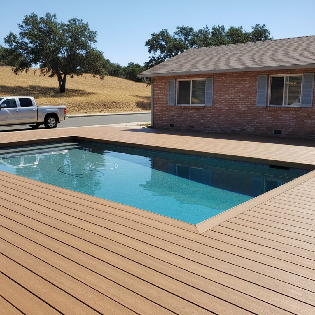 Deck Staining & Sealing completed by Coastal Deck Solutions in Visalia, CA