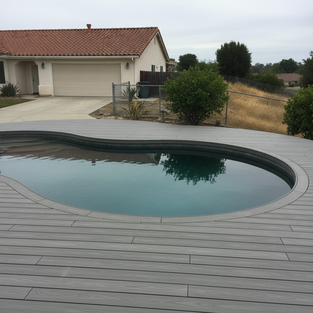 Custom Deck Design completed by Coastal Deck Solutions in Clovis, CA