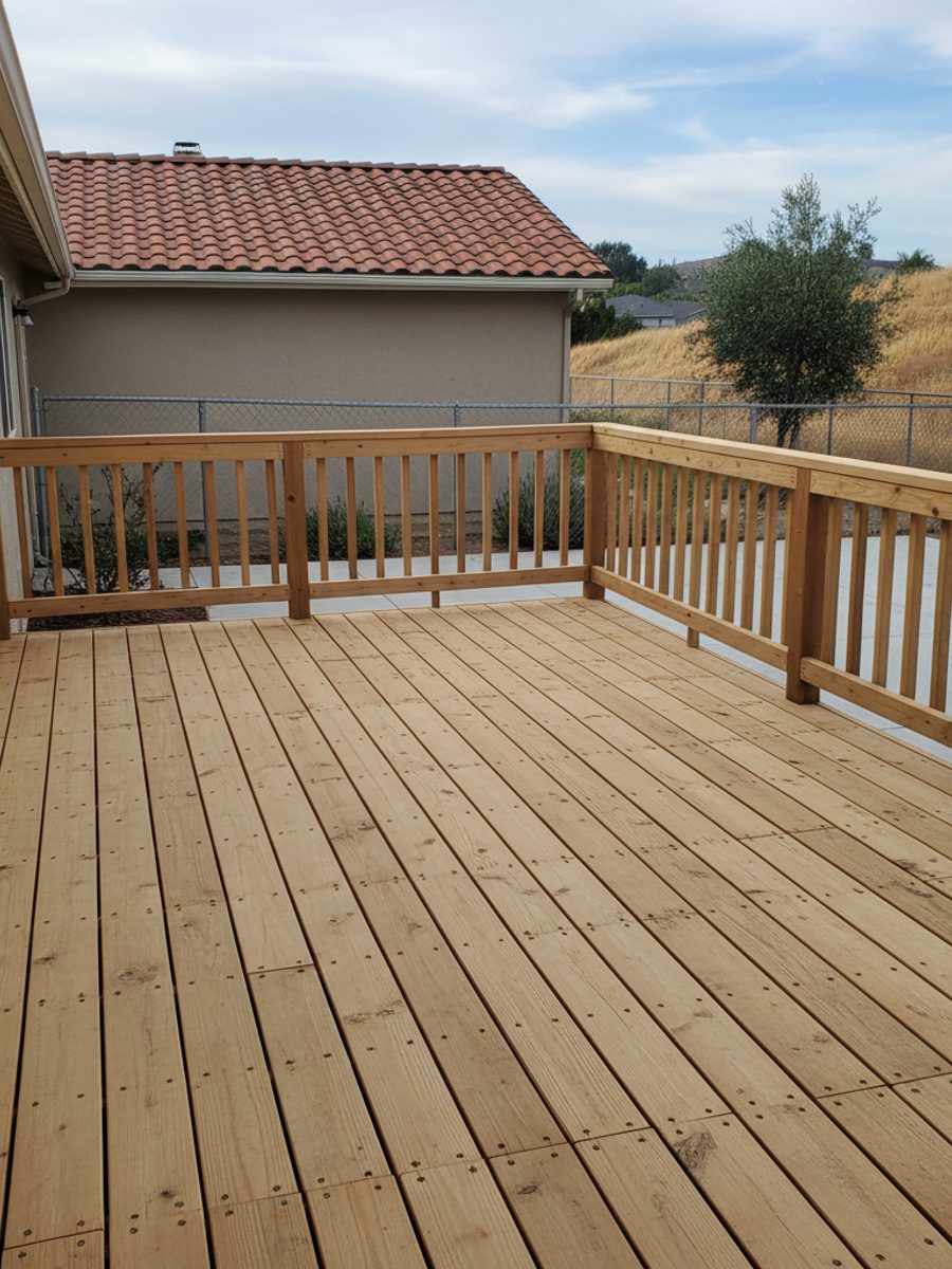 Composite Decking Installation completed by Coastal Deck Solutions in Tulare, CA