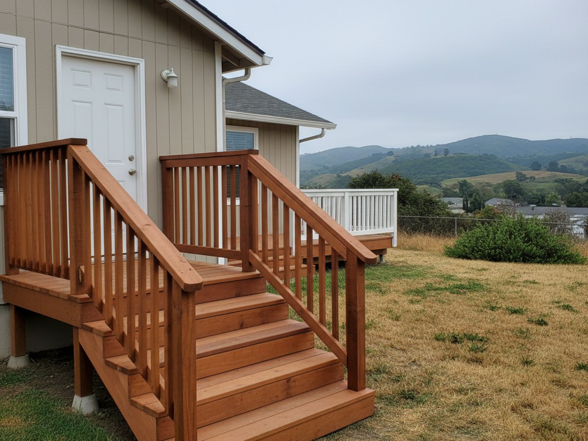 Custom Deck Design completed by Coastal Deck Solutions in Visalia, CA