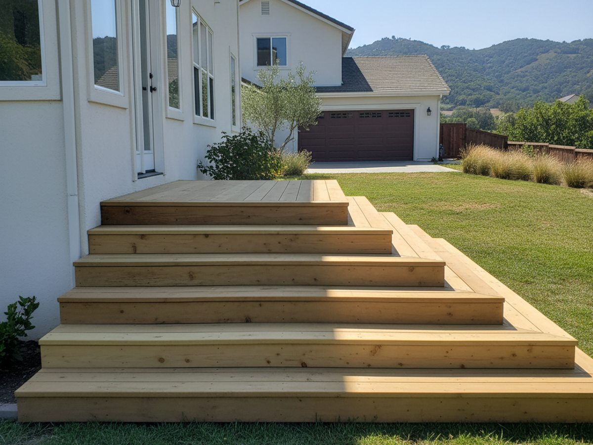 Composite Decking Installation completed by Coastal Deck Solutions in Clovis, CA